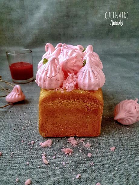 Cake glacé aux fraises