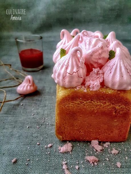 Cake glacé aux fraises