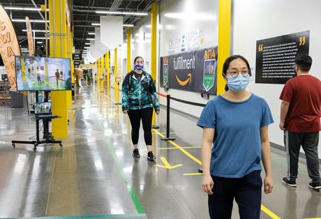 Amazon dévoile une technologie pour la distanciation sociale