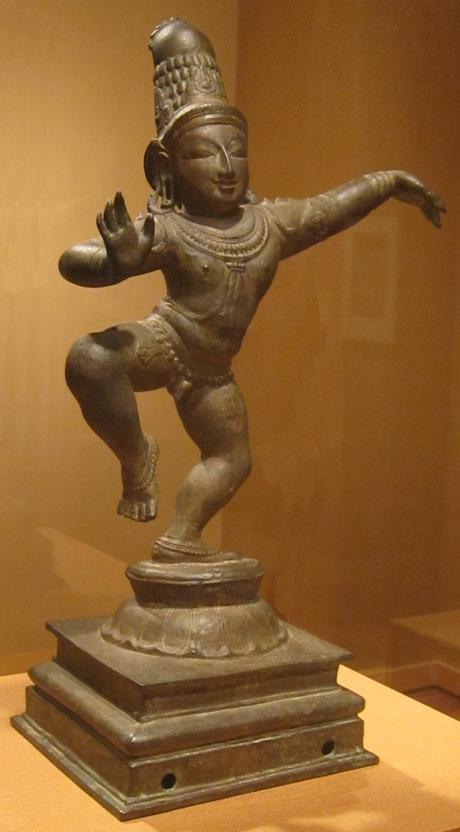 File:Dancing Krishna, India, Tanjore, Tamil Nadu, Chola dynasty ...