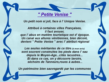 La France et ses petites Venises....