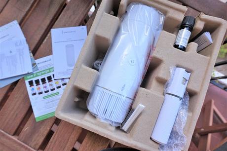 Aromasound, créateur d'ambiance plurisensorielle Aromasound Lantao diffuseur enceinte nomade contenu