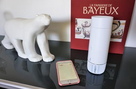 Aromasound, créateur d'ambiance plurisensorielle Aromasound Lantao diffuseur enceinte nomade application