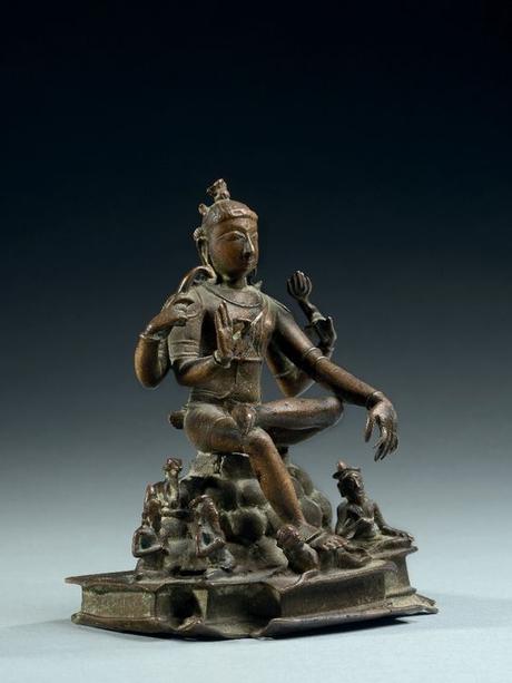 Shiva Jnana Dakshinamurti  India, Tamil Nadu, Vijayanagar  15th century Bronze, cast in the lost wax method Height: 13cm