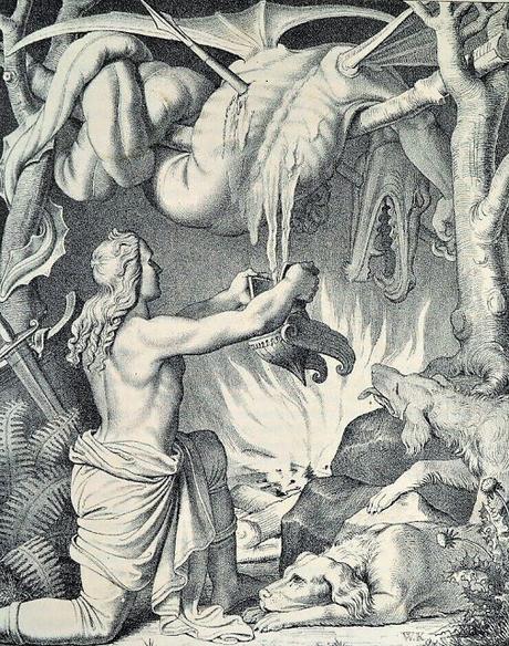 Les illustrations de Wilhelm Kaulbach pour La vie héroïque de Siegfried (2)