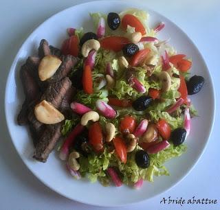 La salade de boeuf mariné de Cyril Lignac