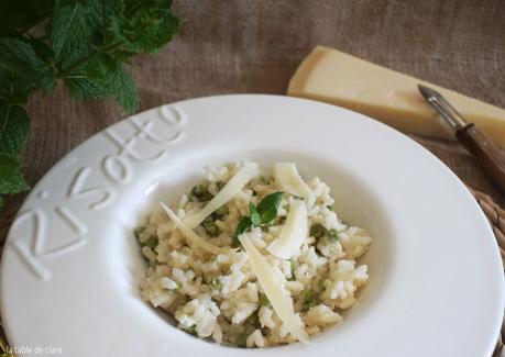 Risotto petits pois menthe