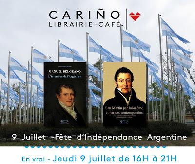 Fête du 9 de Julio à Cariño, la librairie-café latino-américaine de Paris [ici]