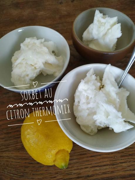 Sorbet citron au thermomix