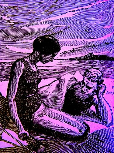  mariage d'automne, christian cottet-emard, éditions germes de barbarie, le fleix, périgord, aquitaine,blog littéraire de christian cottet-emard,plage,été,mer,baignade,danger,baïne,océan,parasol,ciel,dune,fanions,cerfs-volants,sauveteurs,baignade dangereuse,vague,beignet,fiction,nouvelle,nage,natation,nager,faire la planche,sable,écume,statue de sel,hallucination