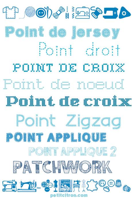 Ecrivez en brodant ! 10 polices de caractères gratuites pour les fans de couture