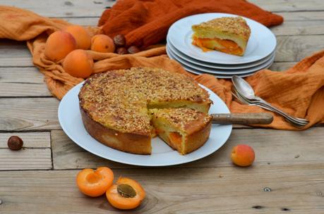 Gâteau fondant aux abricots