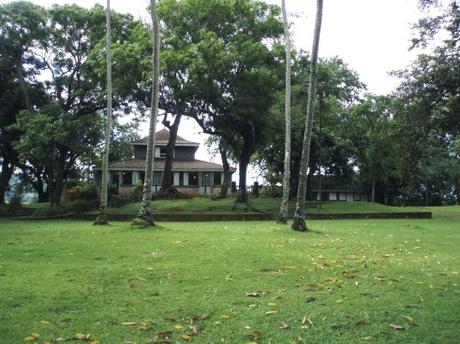 Oswaldo Macia, Vesper, installation sonore ( hauts parleurs dissimulés dans les arbres)