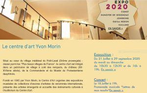 Centre d’Art Yvon Morin -depuis le 21 Juillet – jusqu’au 27 Septembre – village Le Poete- Laval (Drôme)