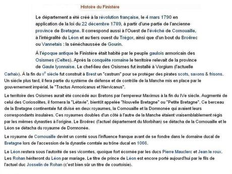 La France - Le Finistère