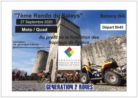 7 ème rando du Saleys moto-quad de Génération 2 roues le 27 septembre 2020 à Bellocq (64)
