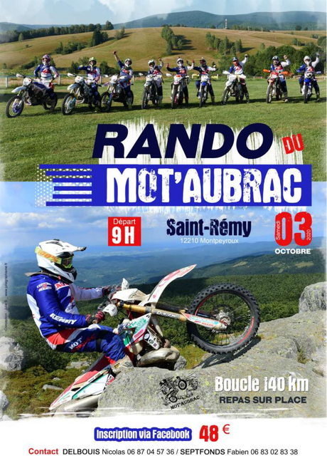 Rando moto du Mot 'Aubrac à Montpeyroux (12), le 3 octobre 2020