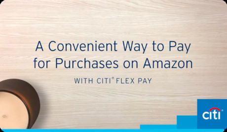 Citi Flex Pay sur Amazon