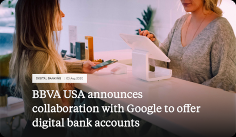 BBVA USA cooperates with Google