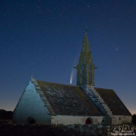 la comète au dessus du menhir à #Loctudy #Bretagne #Finistère