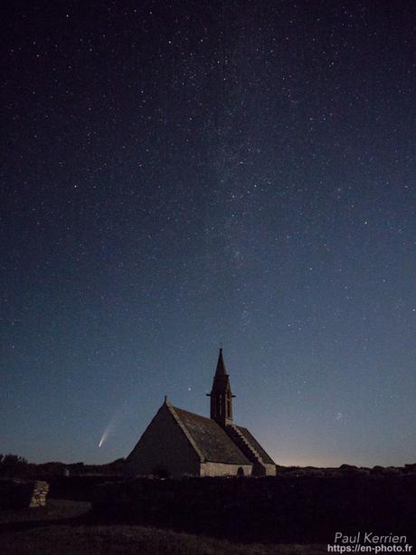 comète Neowise et nuages noctulescents #Bretagne #Finistère