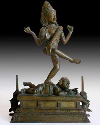VINTAGE INDE HINDOU Chola Style Dansant Shiva Nataraja On Apasmara Bronze  Statue - EUR 1.529,33 | PicClick FR