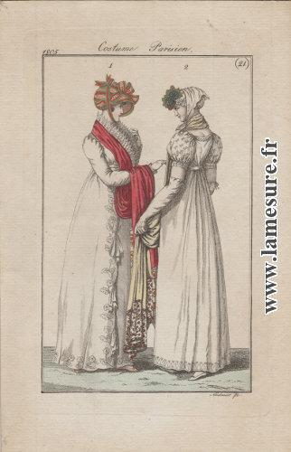 Perruques féminines et cheveux courts au début du XIXe siècle