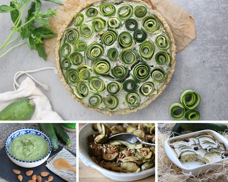 Cuillère et saladier : sélection recette courgette
