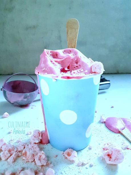 Crème glacée express aux fraises "Sans sorbetière&quot;