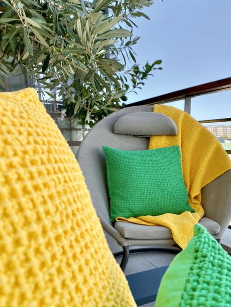 meuble jardin balcon fauteuil relax fabriqué en France beige design