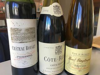 WE Anniv : Core-Rotie Blonde Rostaing, Pomerol Rouget, Pinot VT Ginglinger, Nuits Chicotot