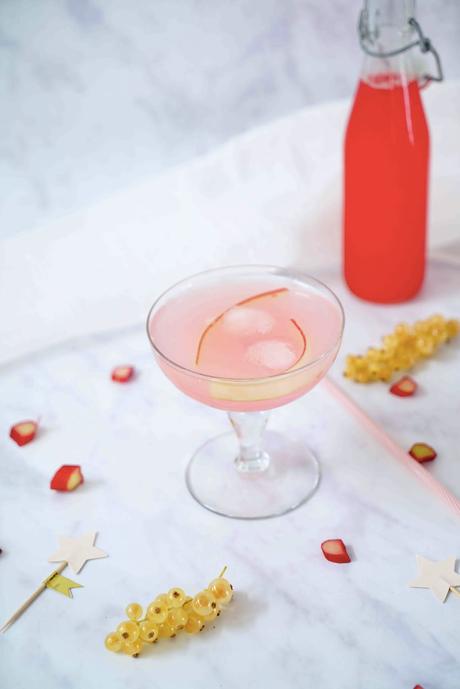 rhubarbe , cocktail maison 