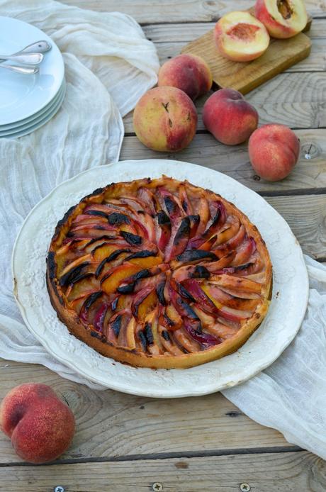 Tarte aux pêches