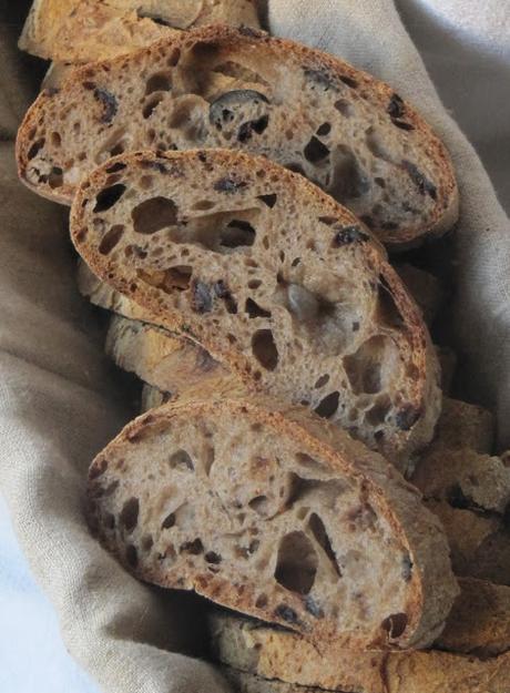 Pain sur levain aux olives pour la 2500e publication Pain sur levain aux olives pour la 2500e publication