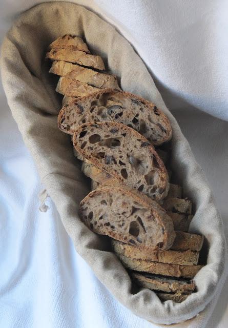 Pain sur levain aux olives pour la 2500e publication Pain sur levain aux olives pour la 2500e publication