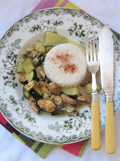 Moules & courgettes au parmesan Moules & courgettes au parmesan