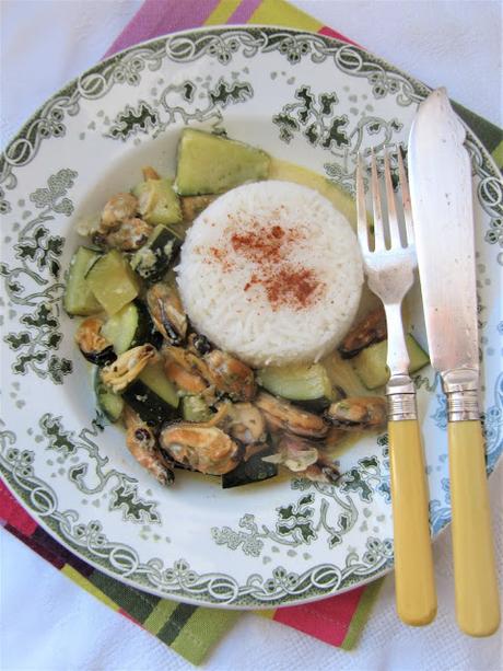 Moules & courgettes au parmesan Moules & courgettes au parmesan