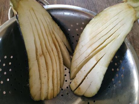 Les aubergines éventail de Sophie Les aubergines éventail de Sophie