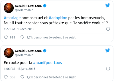 591° Gérard Darmanin, ministre de l’intérieur avec un passé homophobe