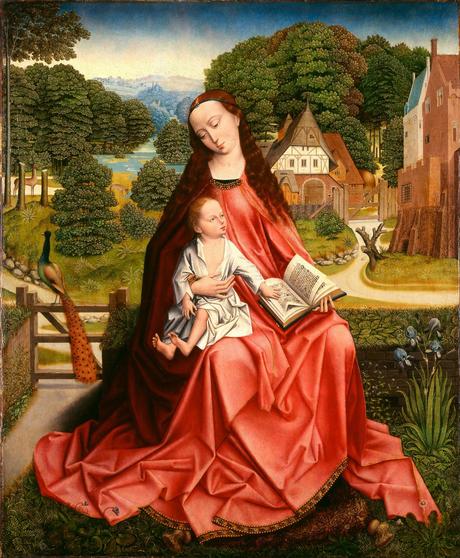 1492-1498 Aert van den Bossche Virgin_and_Child_in_a_Landscape Minneapolis Institute of Arts