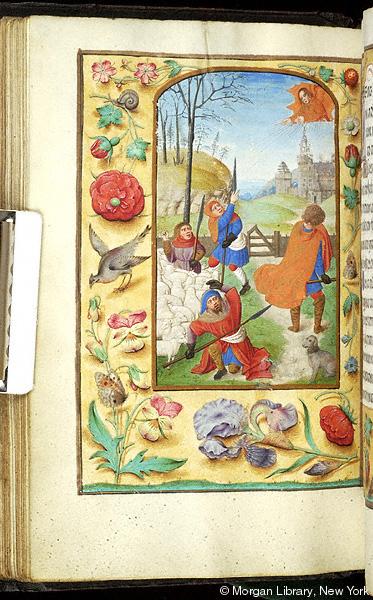 1500 ca Book of Hours Belgium, Bruges, Morgan Library MS M.390 fol. 57v