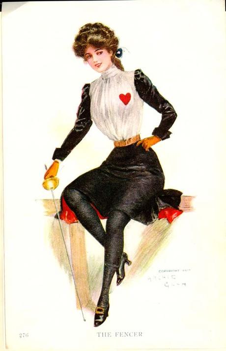 1907 Archie Gunn card the fencer