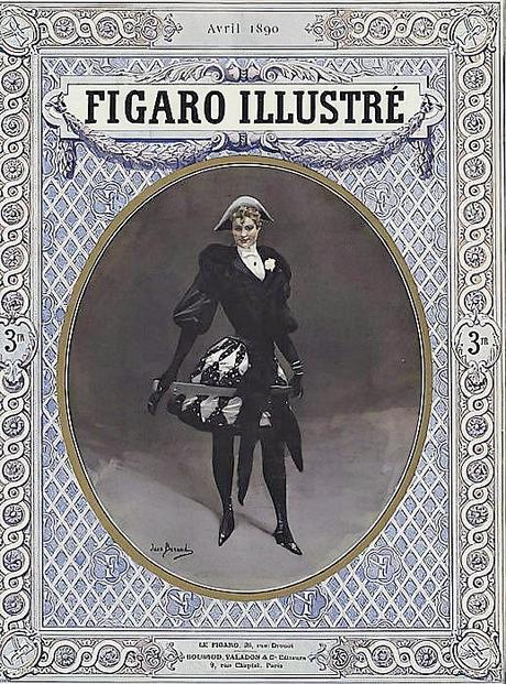Jean Beraud 1890 A2 Arlequine Fin de Siecle Figaro