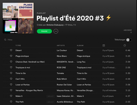 Une dernière playlist d'été pour la route