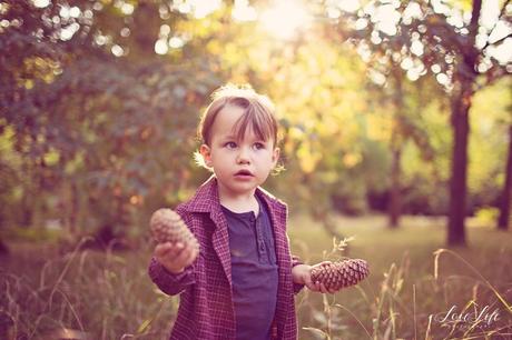 Séance photo de famille champêtre d’automne Versailles