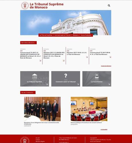 Le Tribunal Suprême de Monaco a son site internet