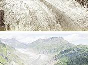 recul glaces dans Alpes, photographies Hilaire Dumoulin