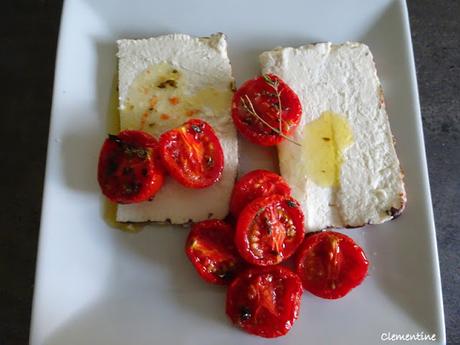Ricotta salée al forno avec tomates confites Ricotta salée al forno avec tomates confites