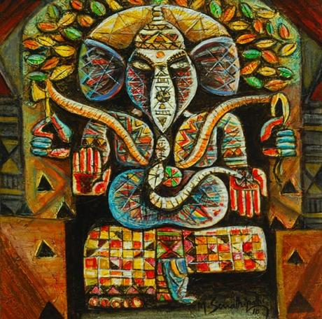 Art indien contemporain 3/5- Cholamandal Artist'village- Billet n° 298