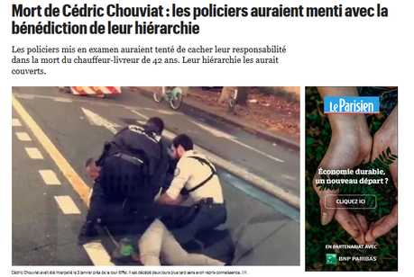 la mort de Cédric Chouviat illustre l’état de pourrissement de la police française #violencespolicières